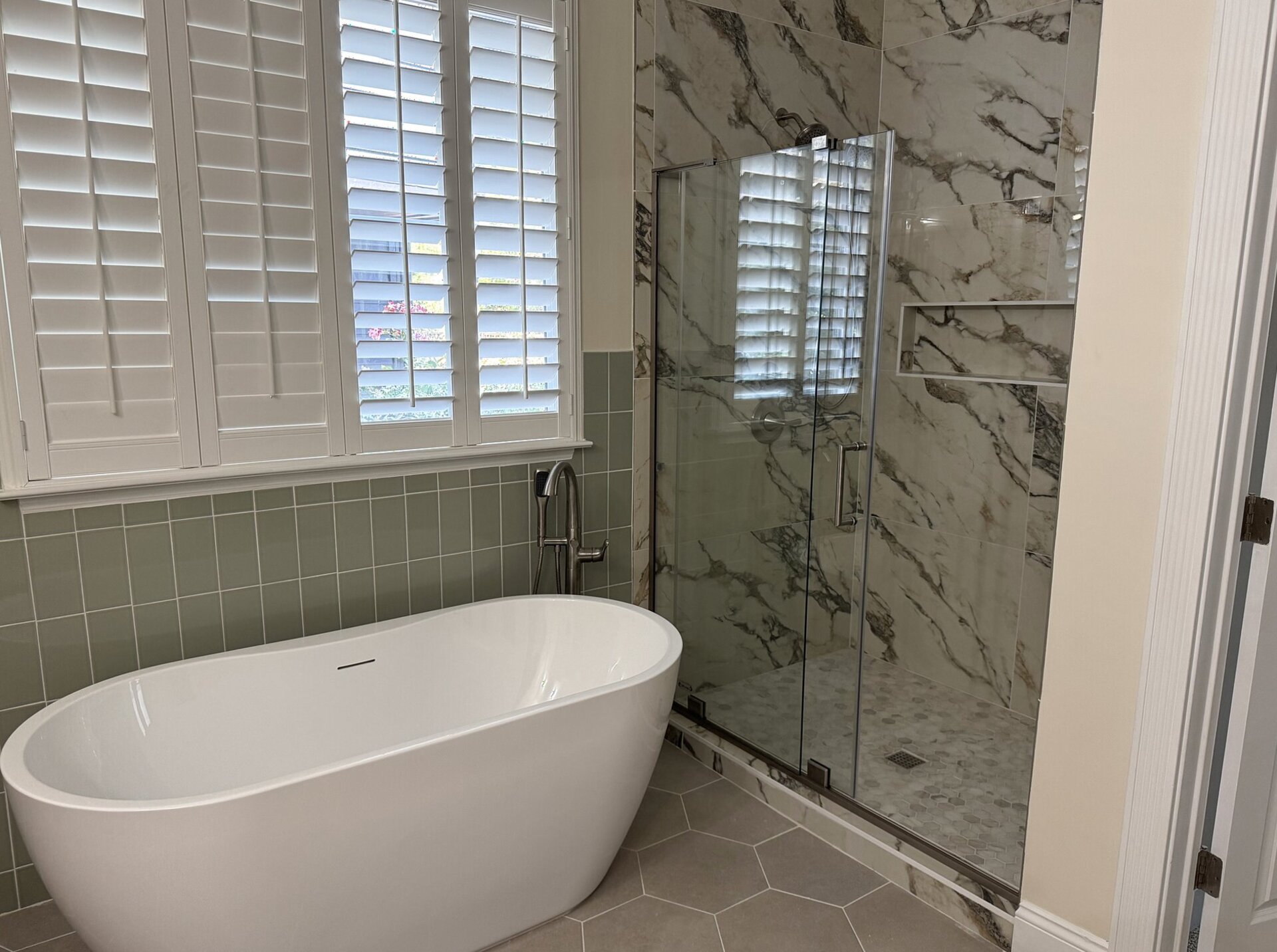 Luxury bathroom remodel by Barrios Construction Bay Area