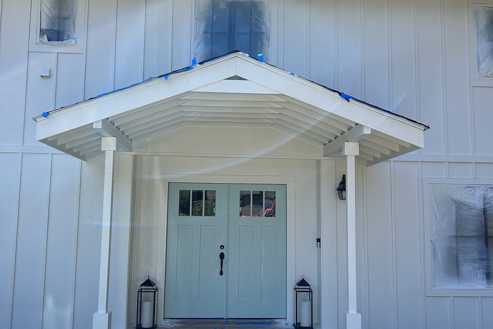 Exterior entry and trim work by Barrios Construction in Marin County